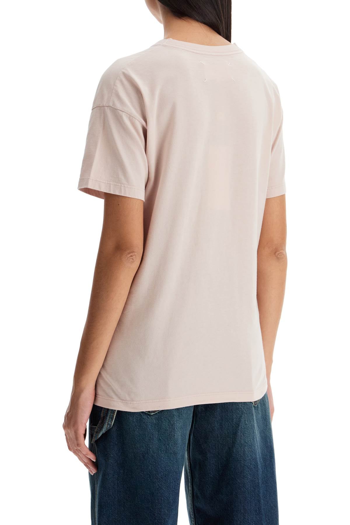 Maison Margiela Reverse Logo Embroidered Cotton T-Shirt image 2