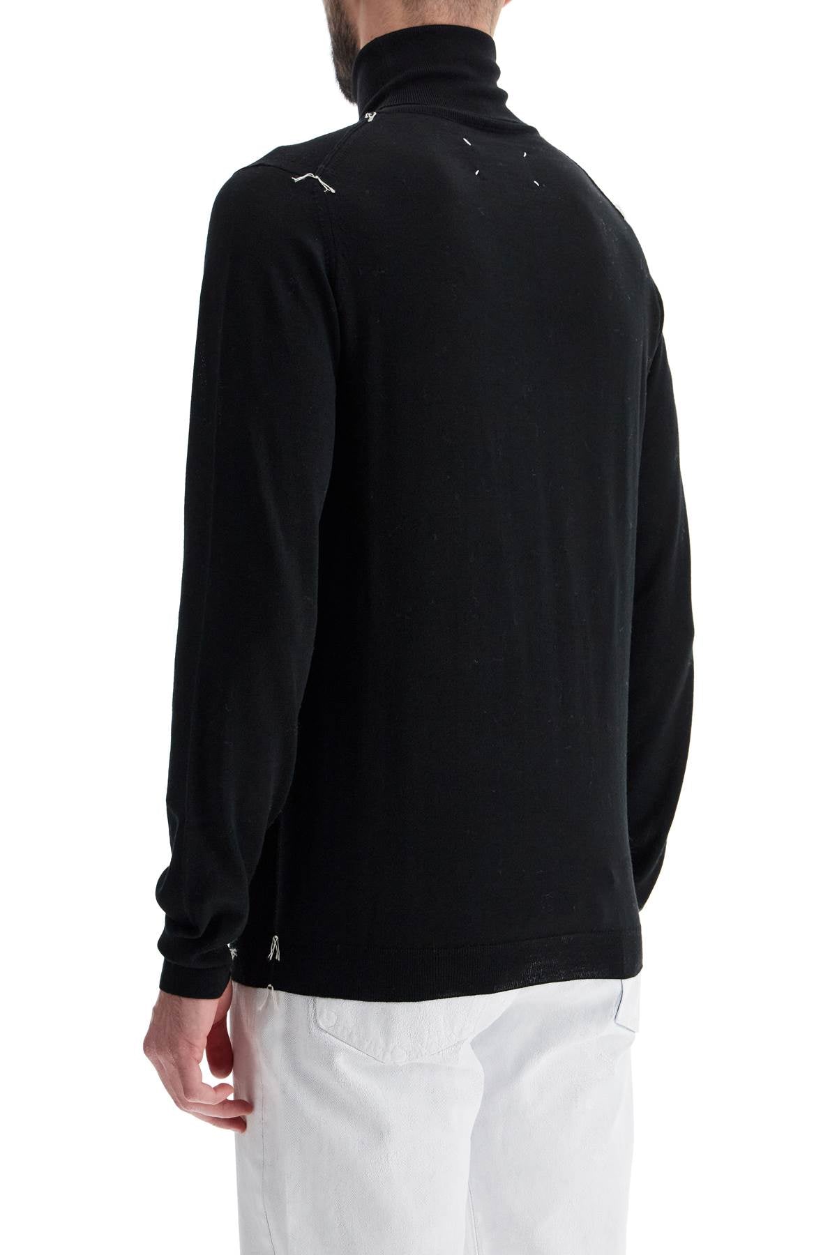 Maison Margiela Ribbed Wool 'Work in Progress' Pullover image 2