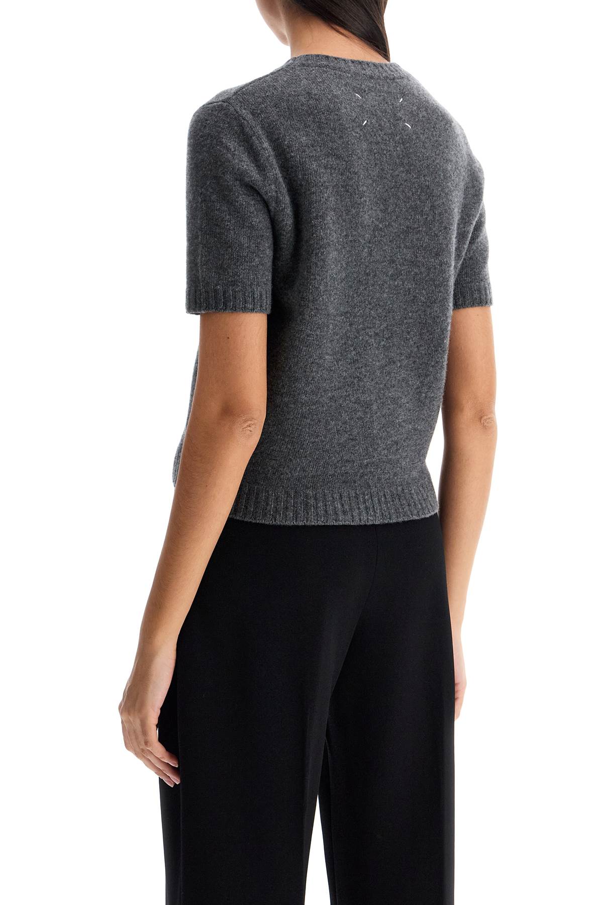 Maison Margiela Wool Crewneck Sweater with Four Stitches Detail image 2