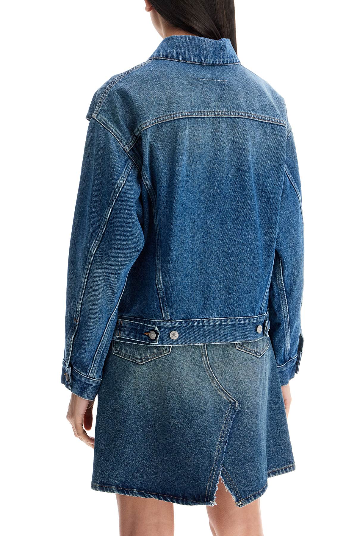 MM6 Maison Margiela Denim Jacket with Underarm Slits image 2