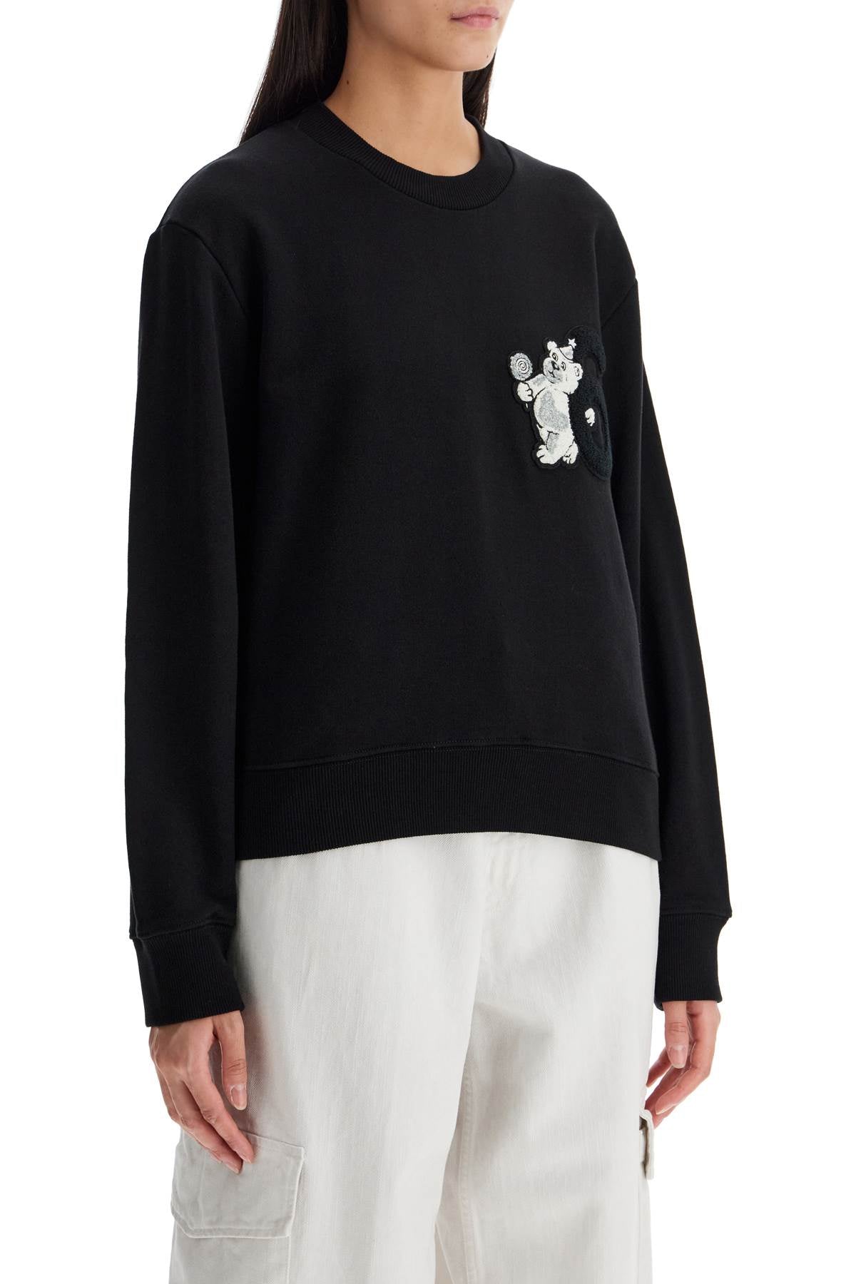 MM6 Maison Margiela Party Bear Crew Neck Sweatshirt image 1