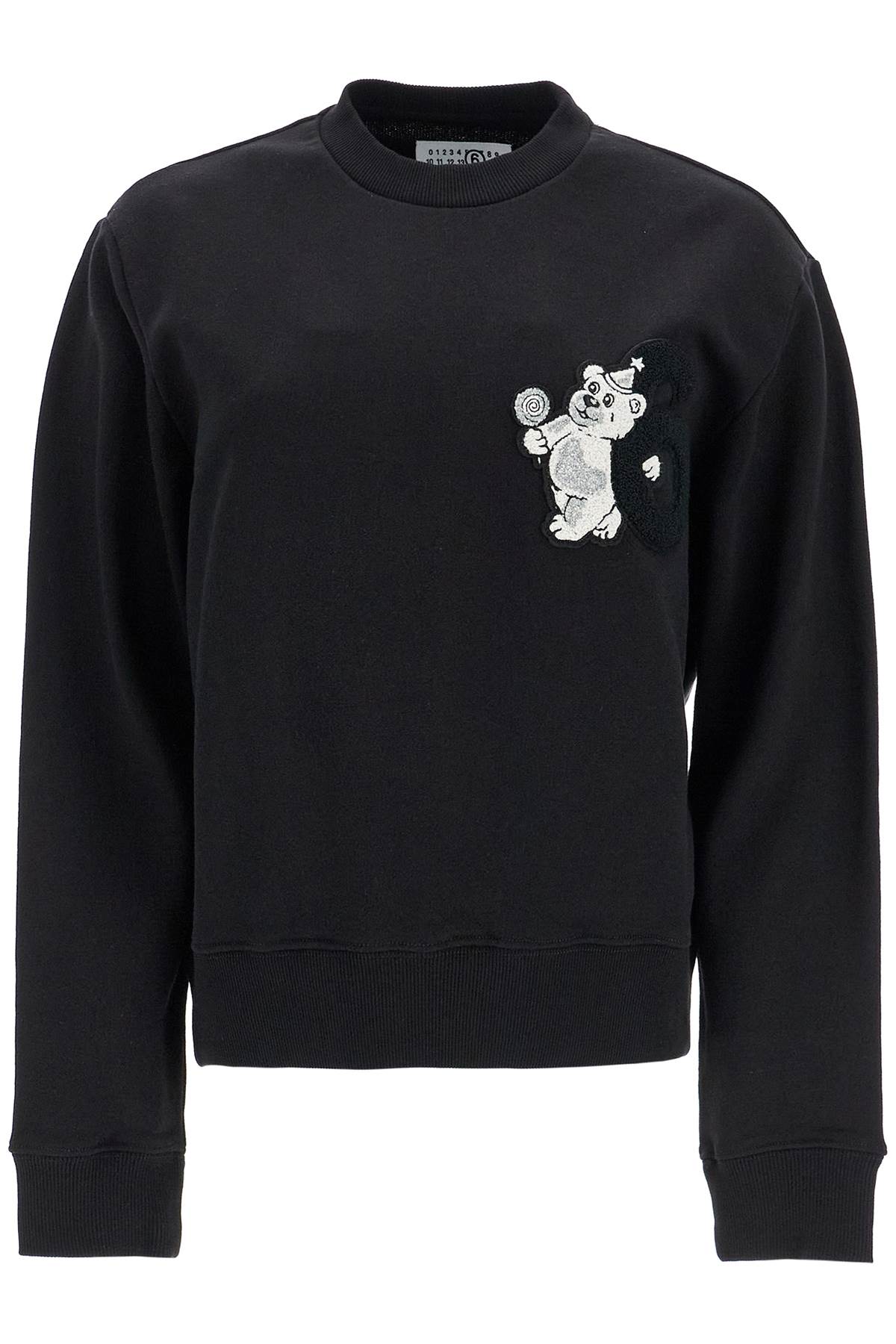 MM6 Maison Margiela Party Bear Crew Neck Sweatshirt image 0