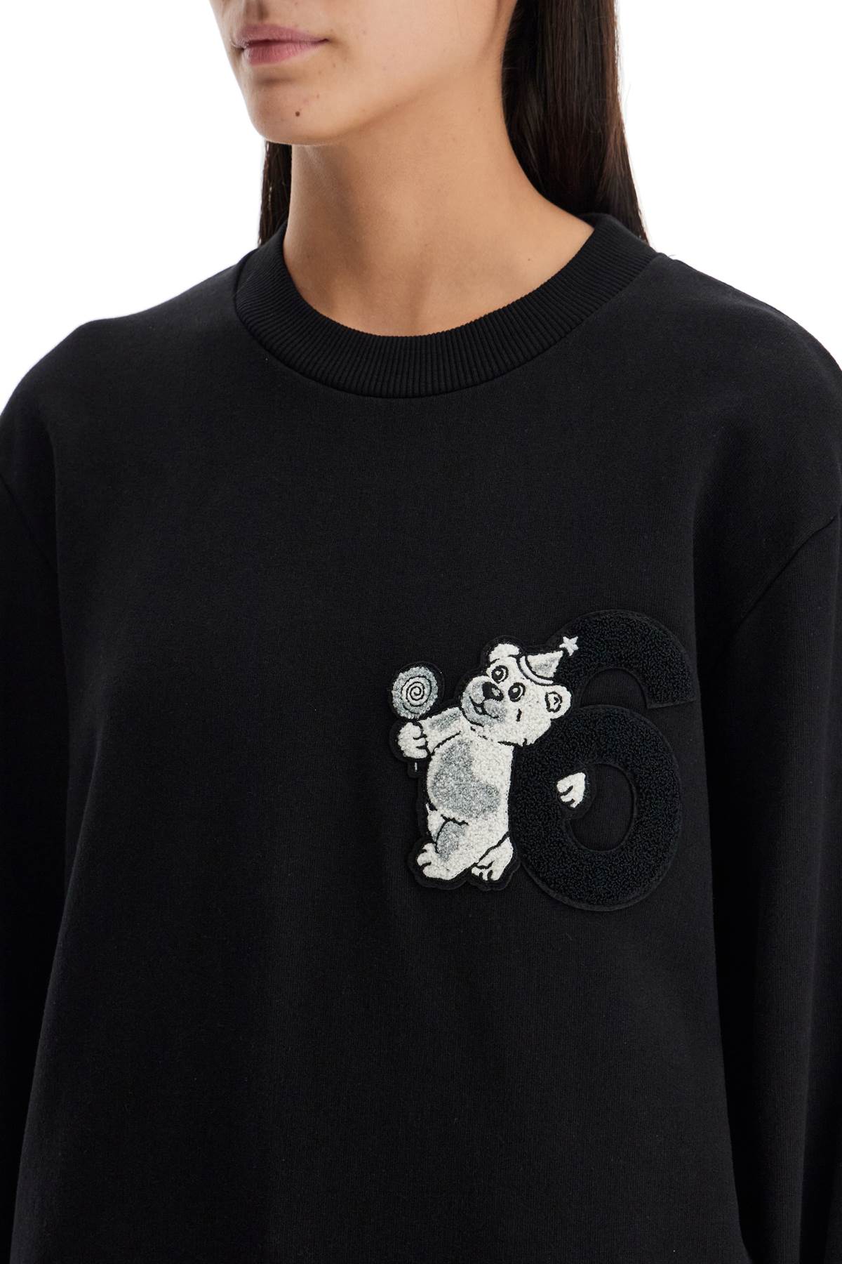 MM6 Maison Margiela Party Bear Crew Neck Sweatshirt image 3