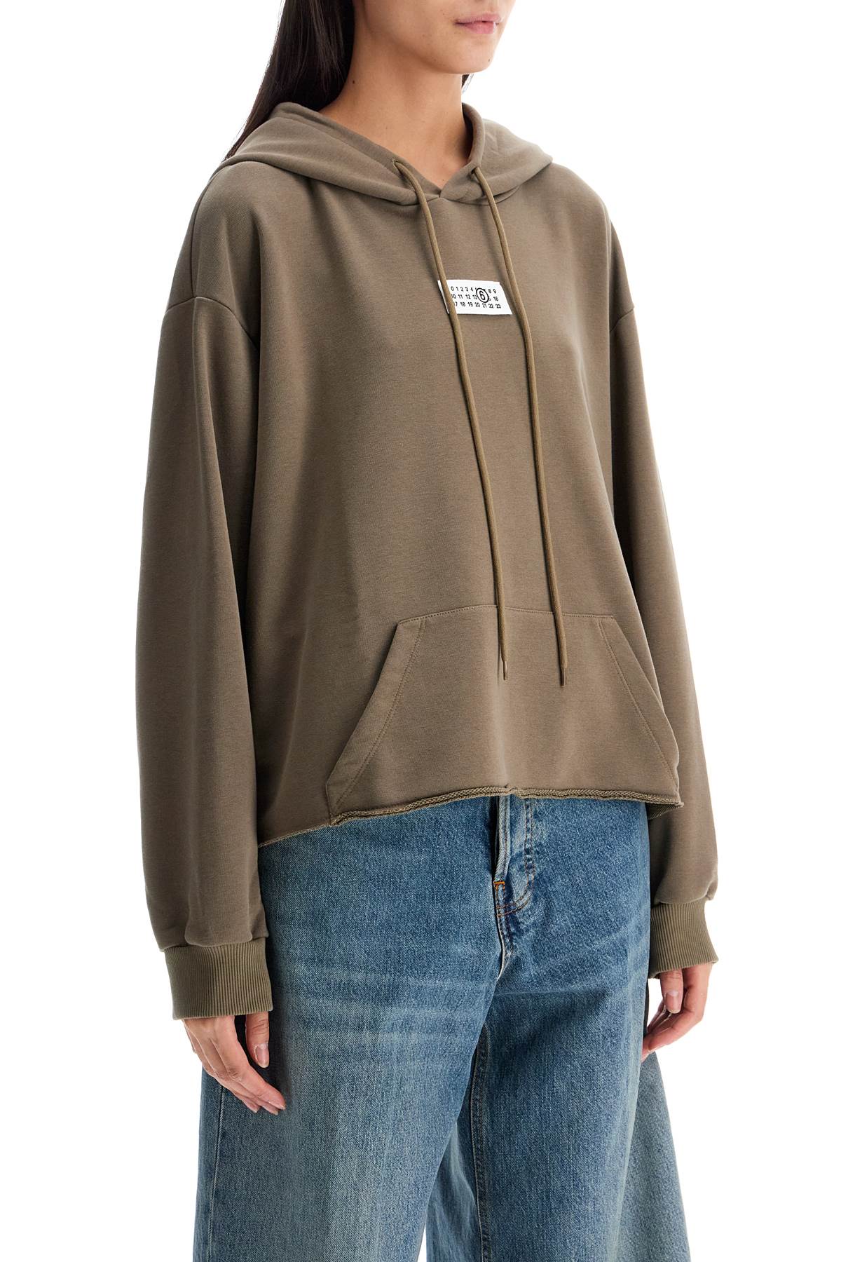 MM6 Maison Margiela Boxy Hooded Sweatshirt image 1