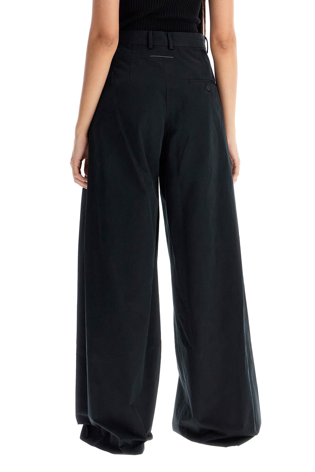 MM6 Maison Margiela wide-legged pants with pleats image 2