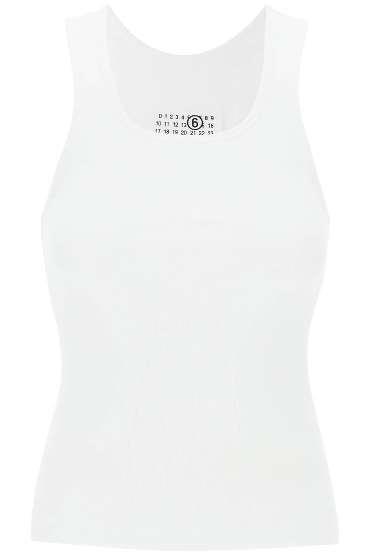 MM6 Maison Margiela tank top with numeric logo image 0