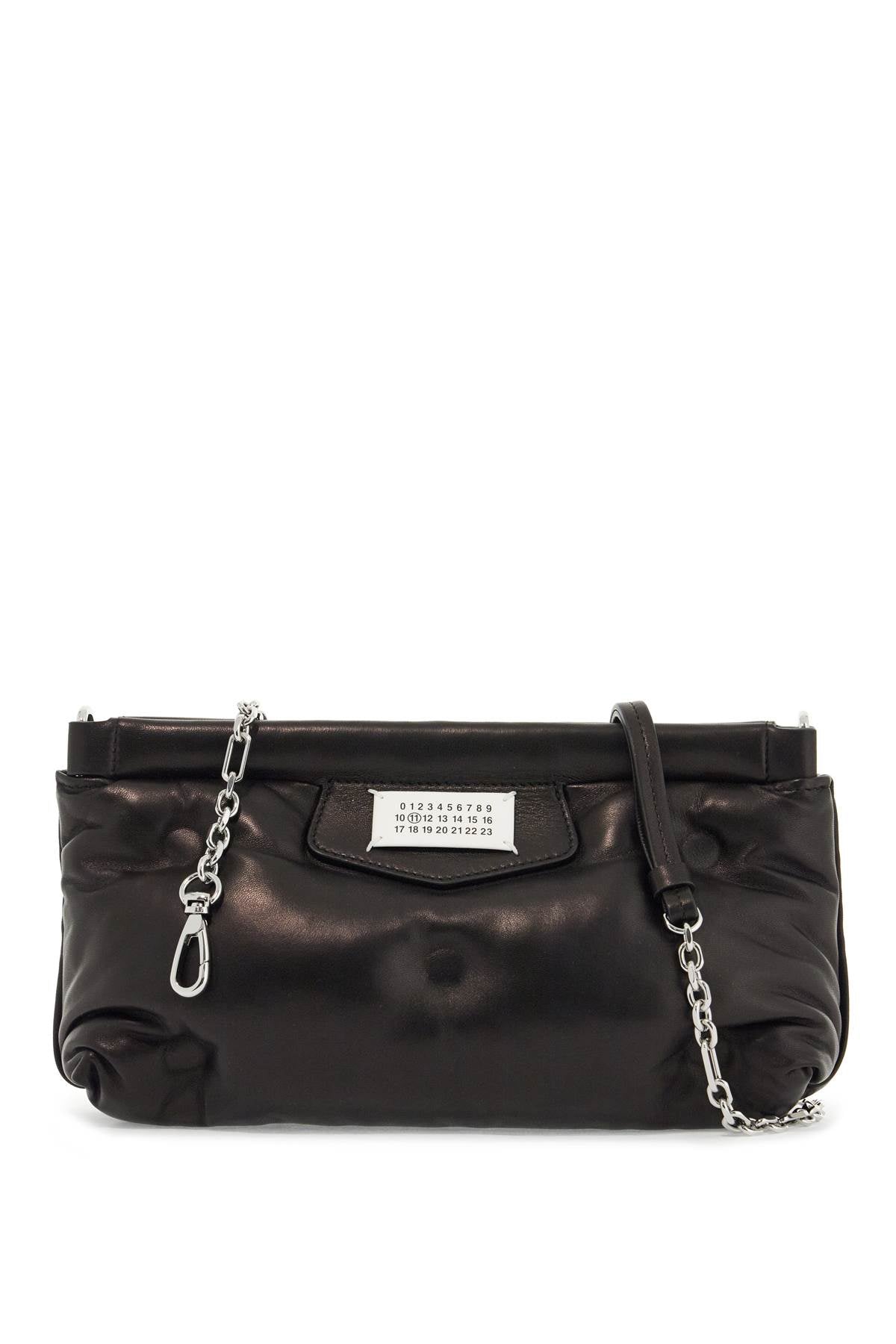 Maison Margiela Quilted Nappa Leather Clutch Bag with Chain Strap image 0