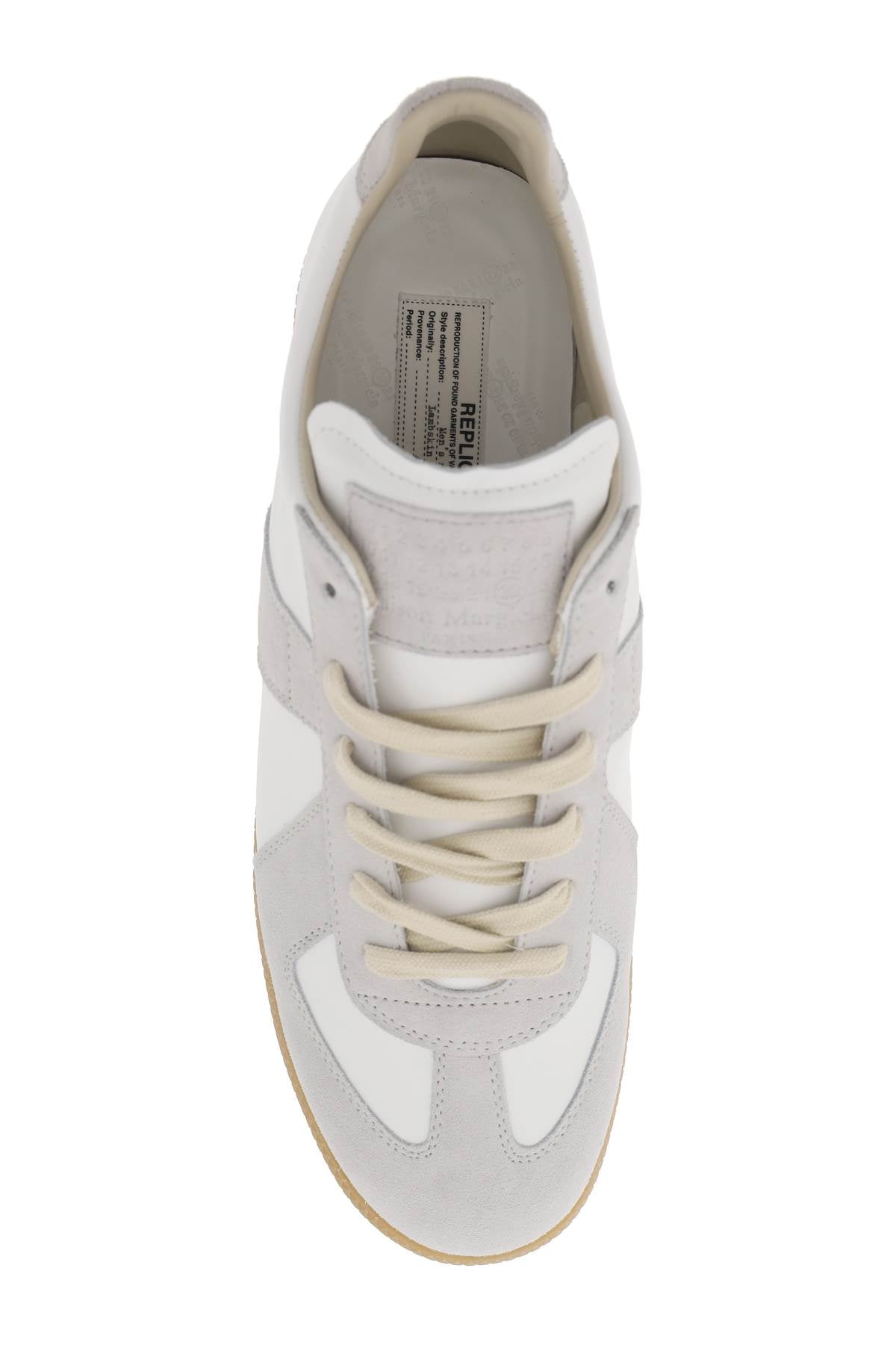 Maison Margiela Replica Leather Sneakers with Suede Inserts image 1