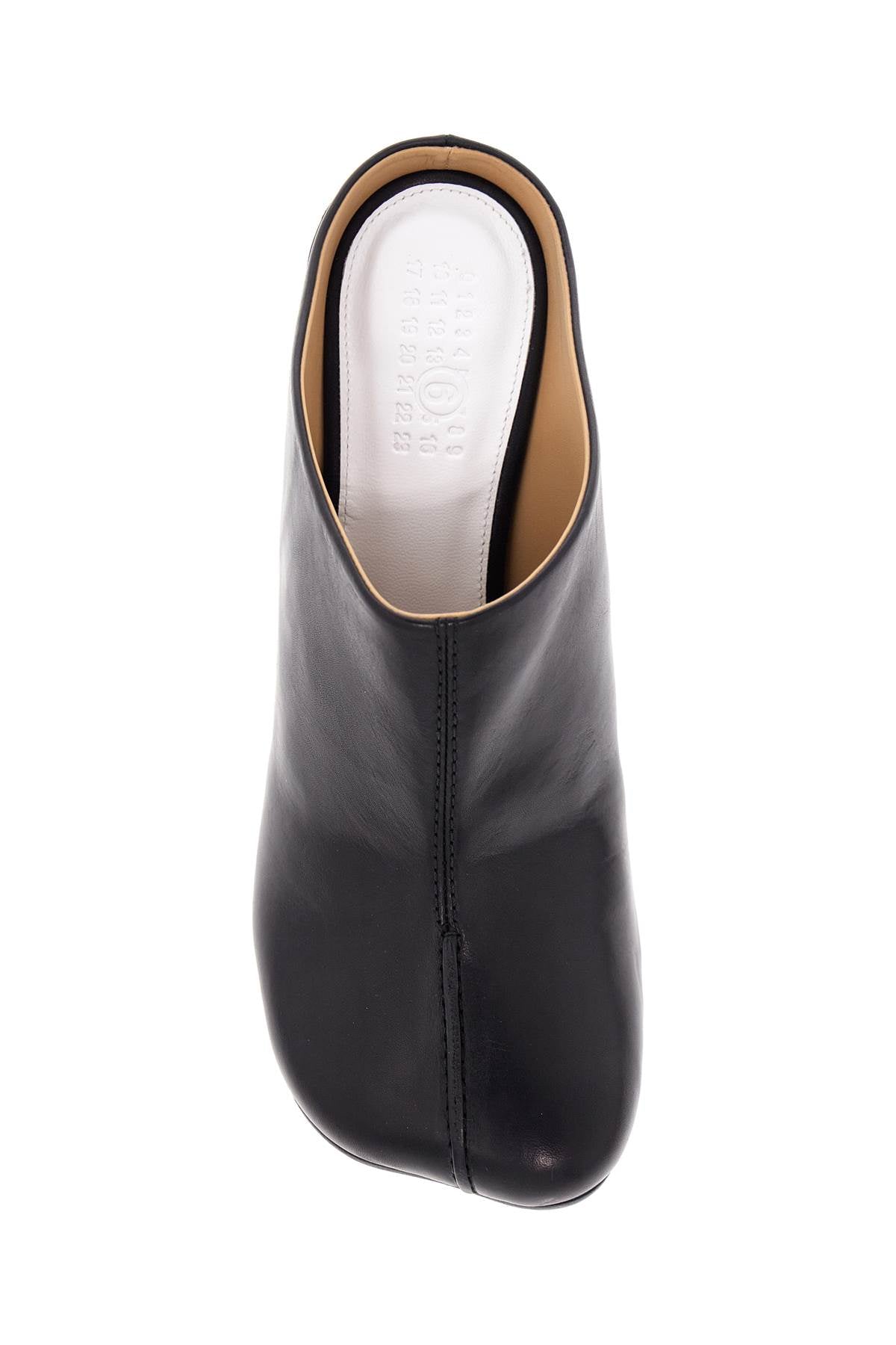 MM6 Maison Margiela Leather Pointed-Toe Mules image 1