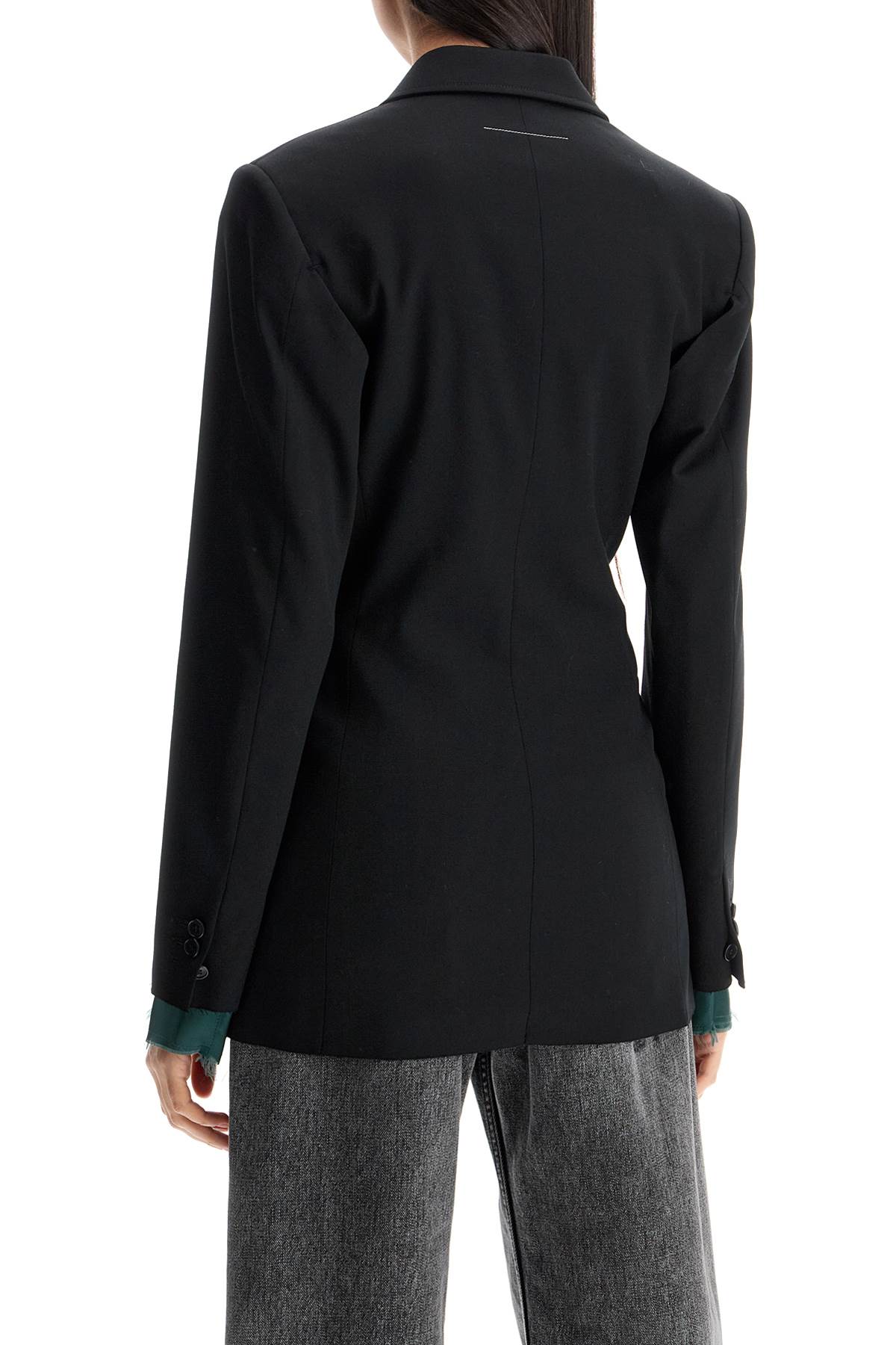 MM6 Maison Margiela Layered Twill Blazer Jacket - Four Sleeves - Three Styles image 2