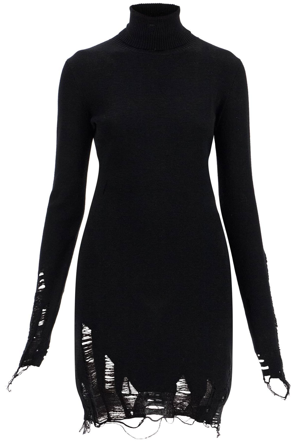 MM6 Maison Margiela Destroyed Knit Mini Dress image 0