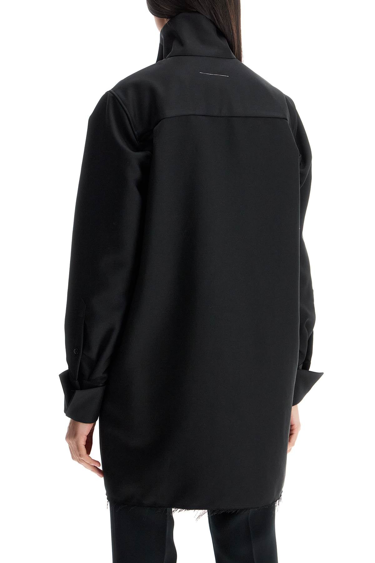 MM6 Maison Margiela Relaxed Technical Twill Overshirt image 2