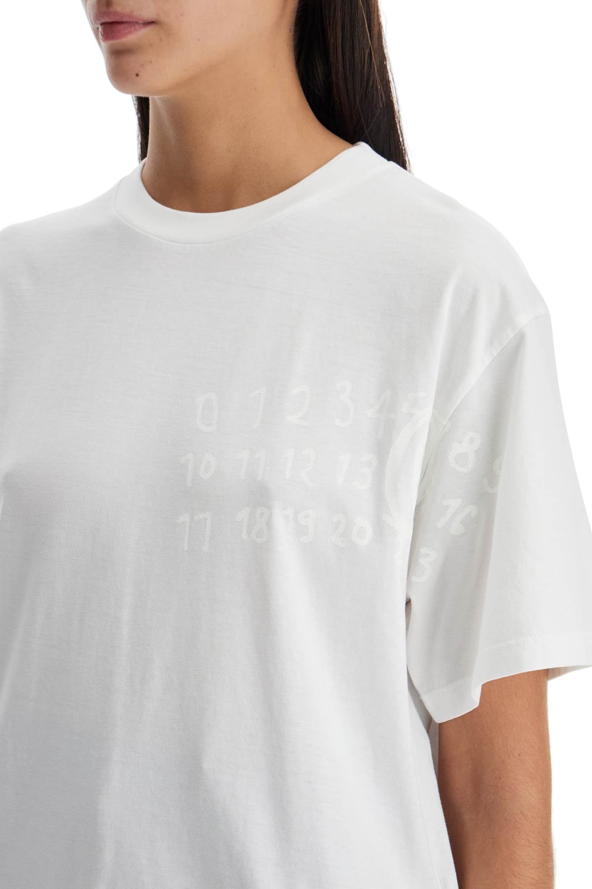 MM6 Maison Margiela Numeric Logo Cotton T-Shirt image 3