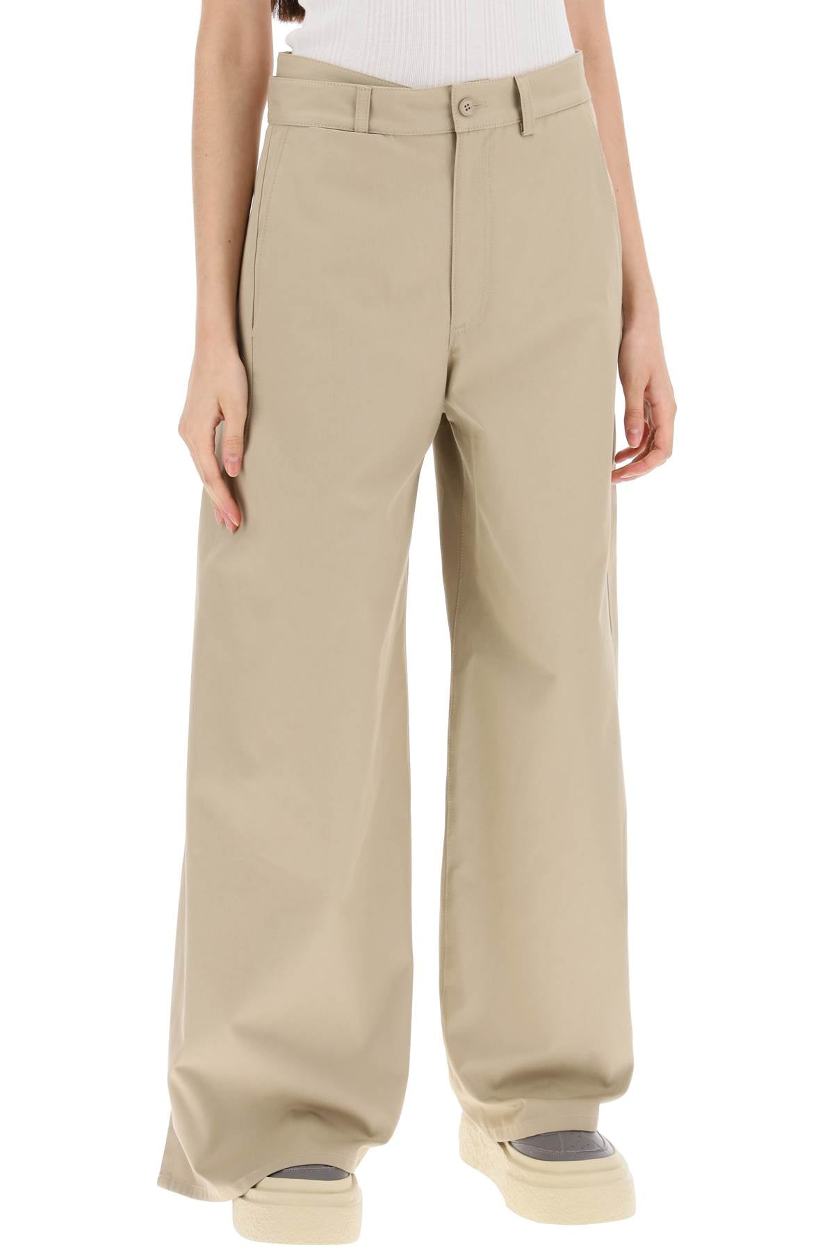 MM6 Maison Margiela cotton gabardine trousers image 1