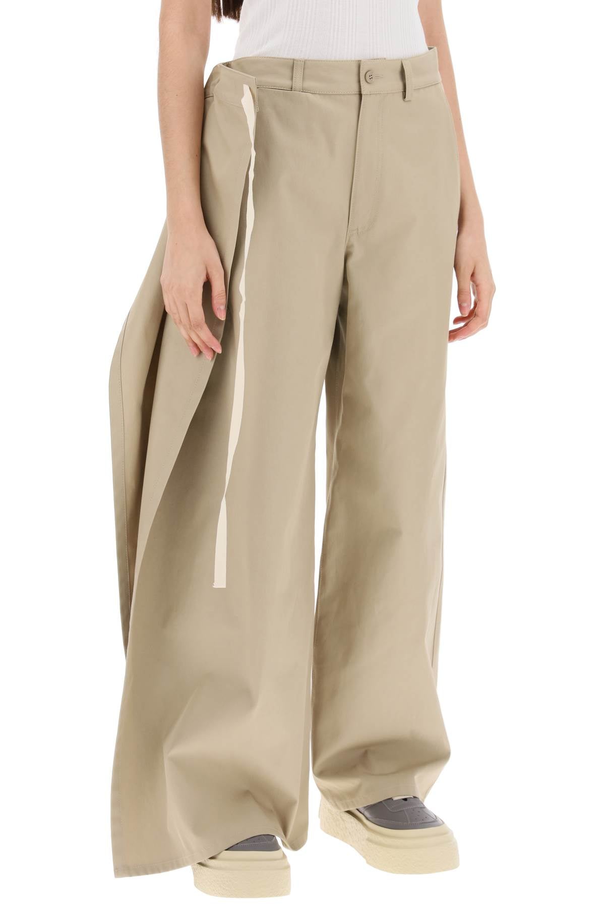 MM6 Maison Margiela cotton gabardine trousers image 3