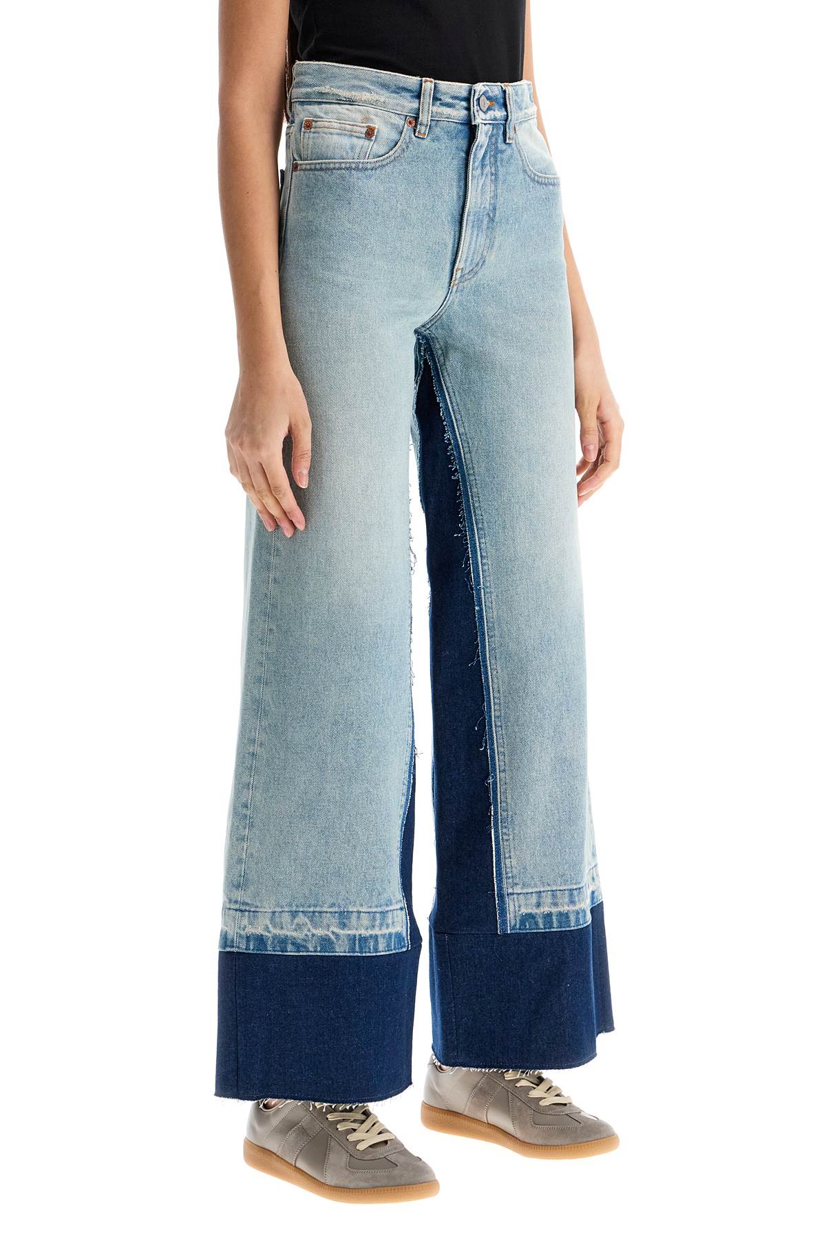 MM6 Maison Margiela Flared Color-Block Denim Jeans image 1