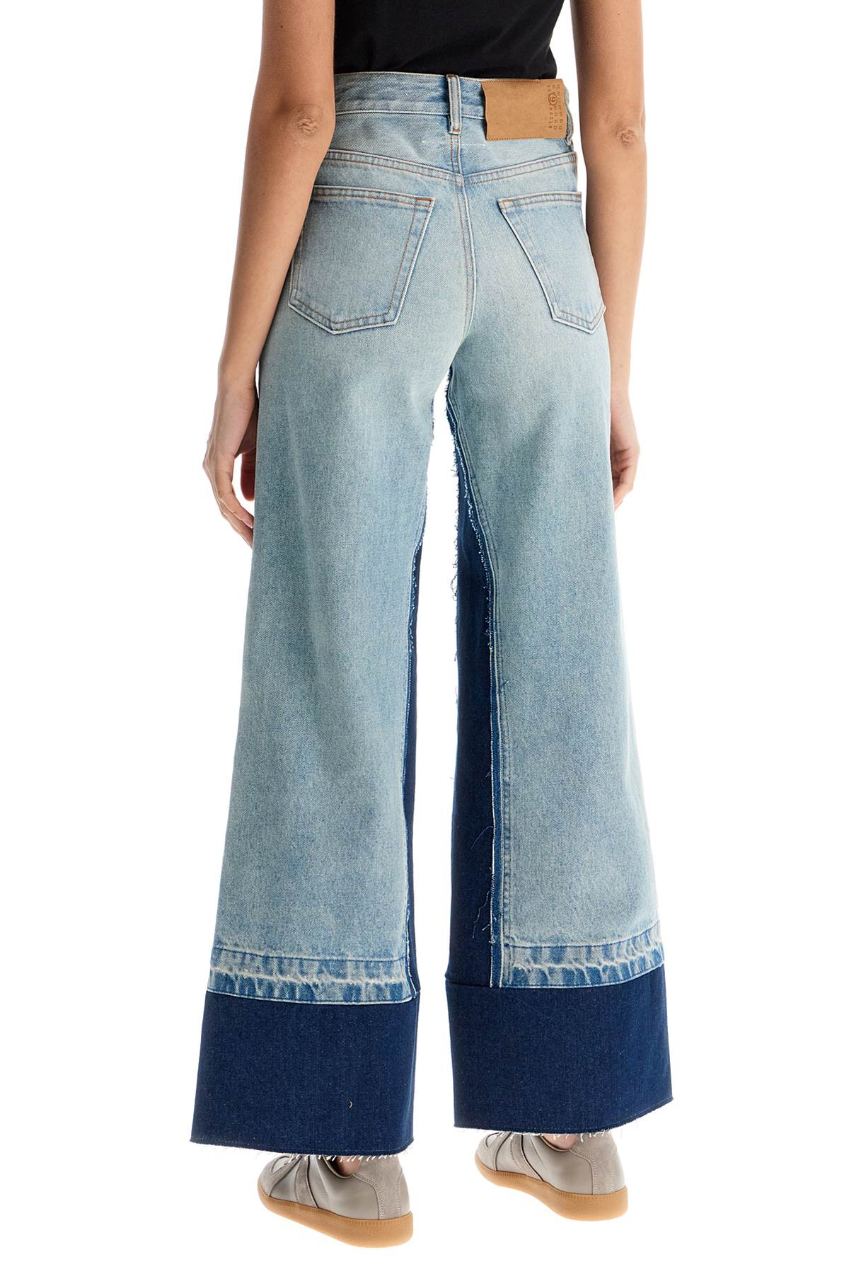 MM6 Maison Margiela Flared Color-Block Denim Jeans image 2