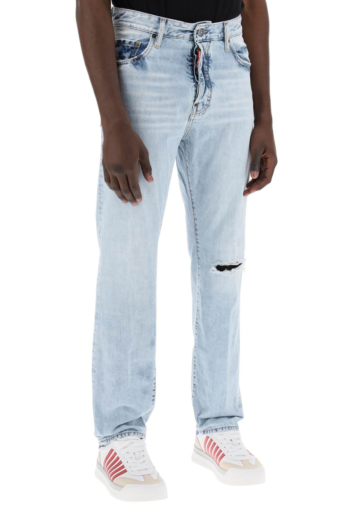 DSQUARED2 Men's Light Wash Palm Beach Jeans image 1