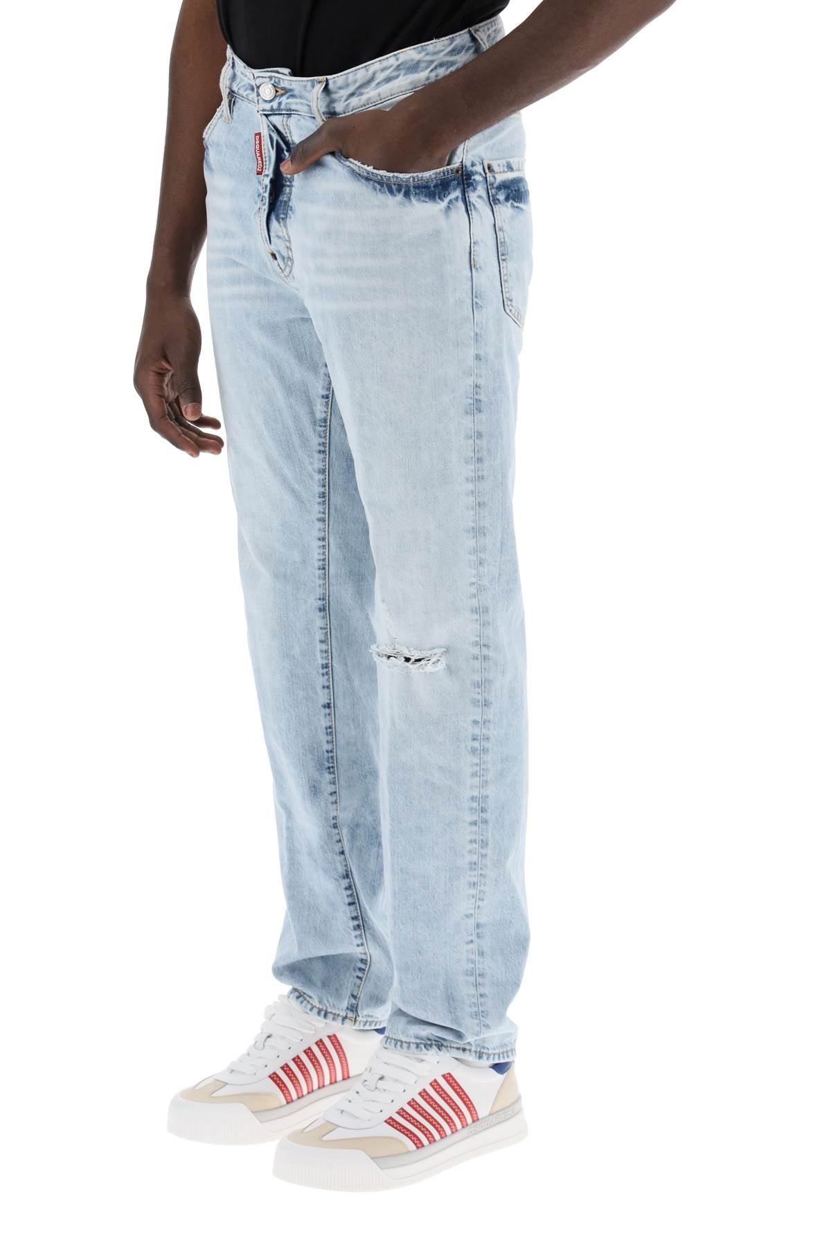 DSQUARED2 Men's Light Wash Palm Beach Jeans image 3