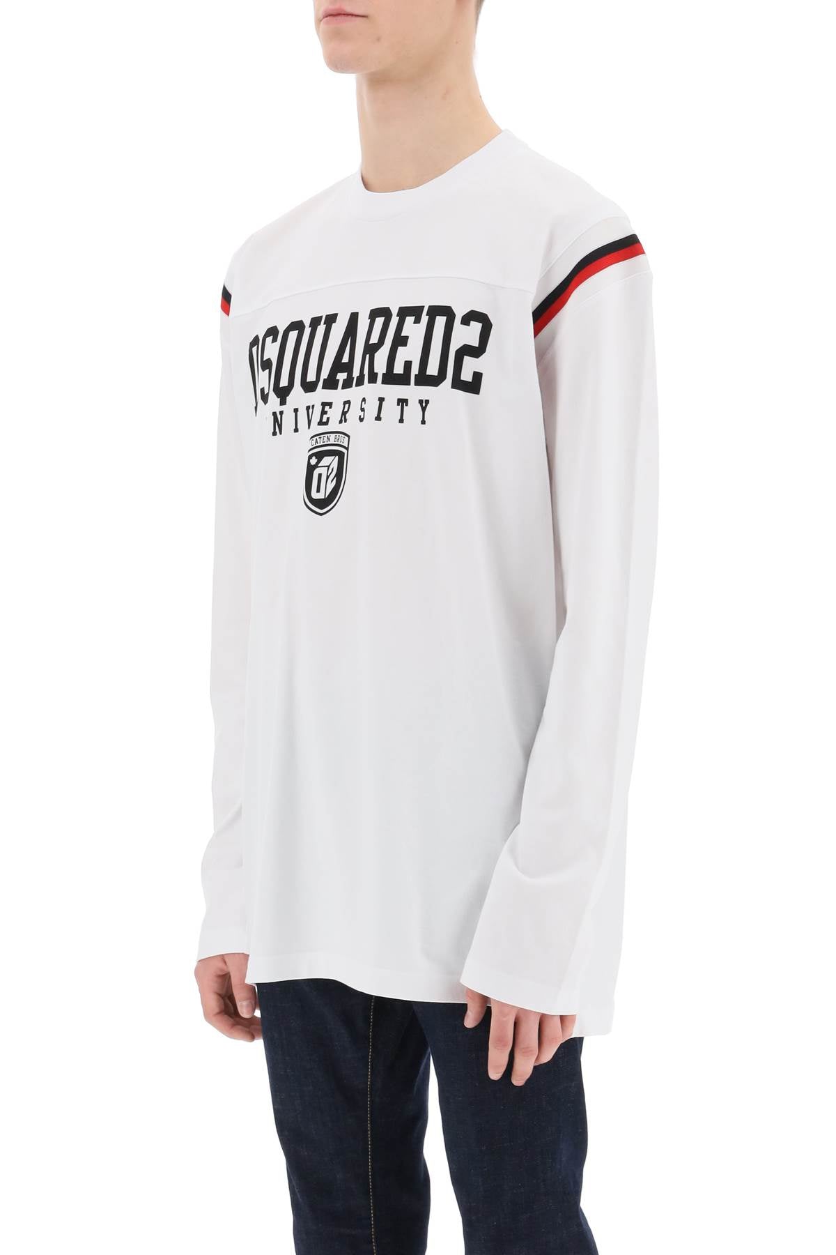 Dsquared2 long-sleeved varsity t-shirt image 3