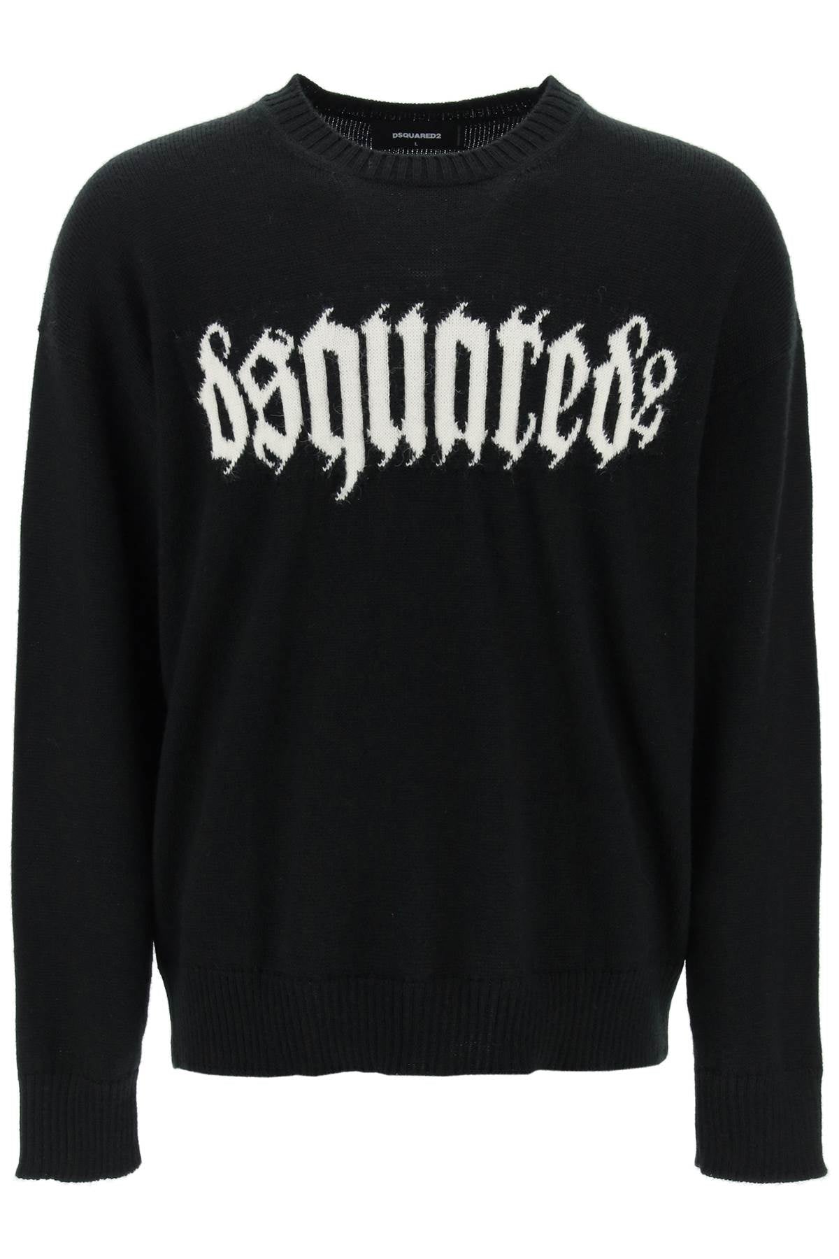 Dsquared2 Gothic Logo Alpaca & Wool Blend Sweater image 0