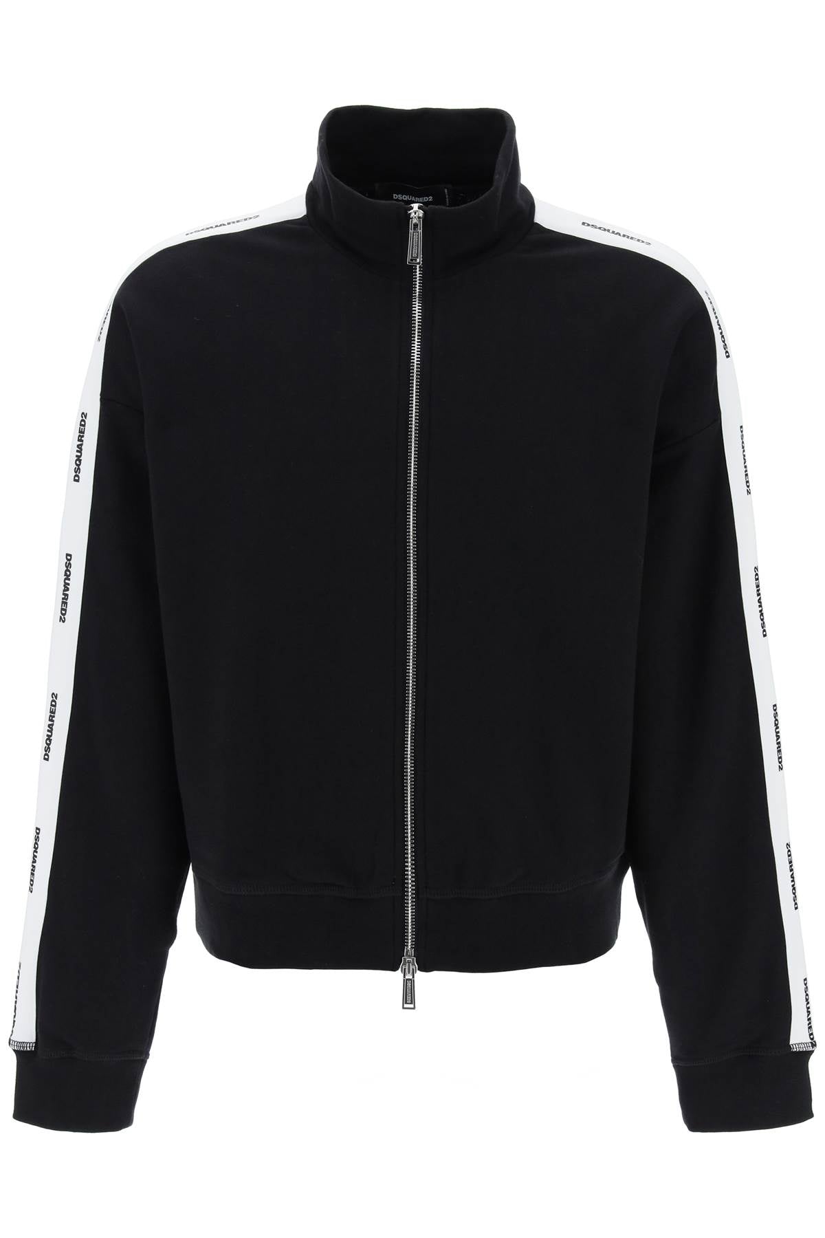 Dsquared2 zip-up sweatshirt with logo bands image 0