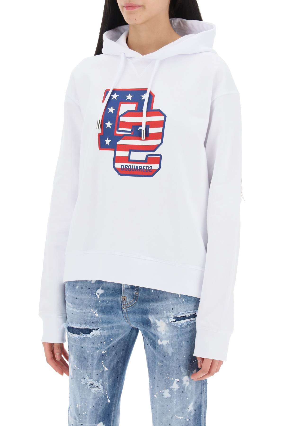 Dsquared2 cool fit hoodie with graphic print image 3