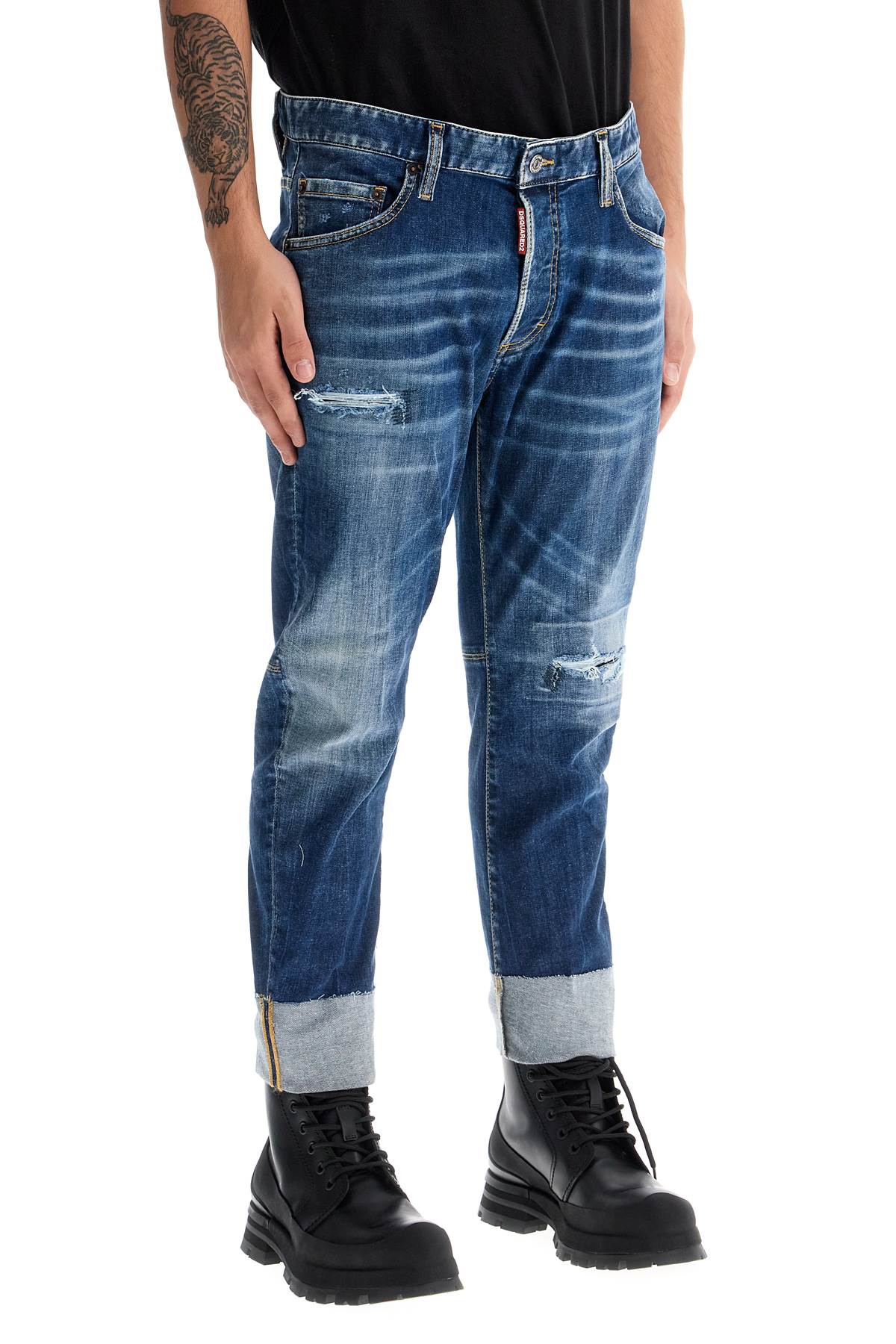 Dsquared2 Distressed Cropped Sailor Jeans for Men image 1