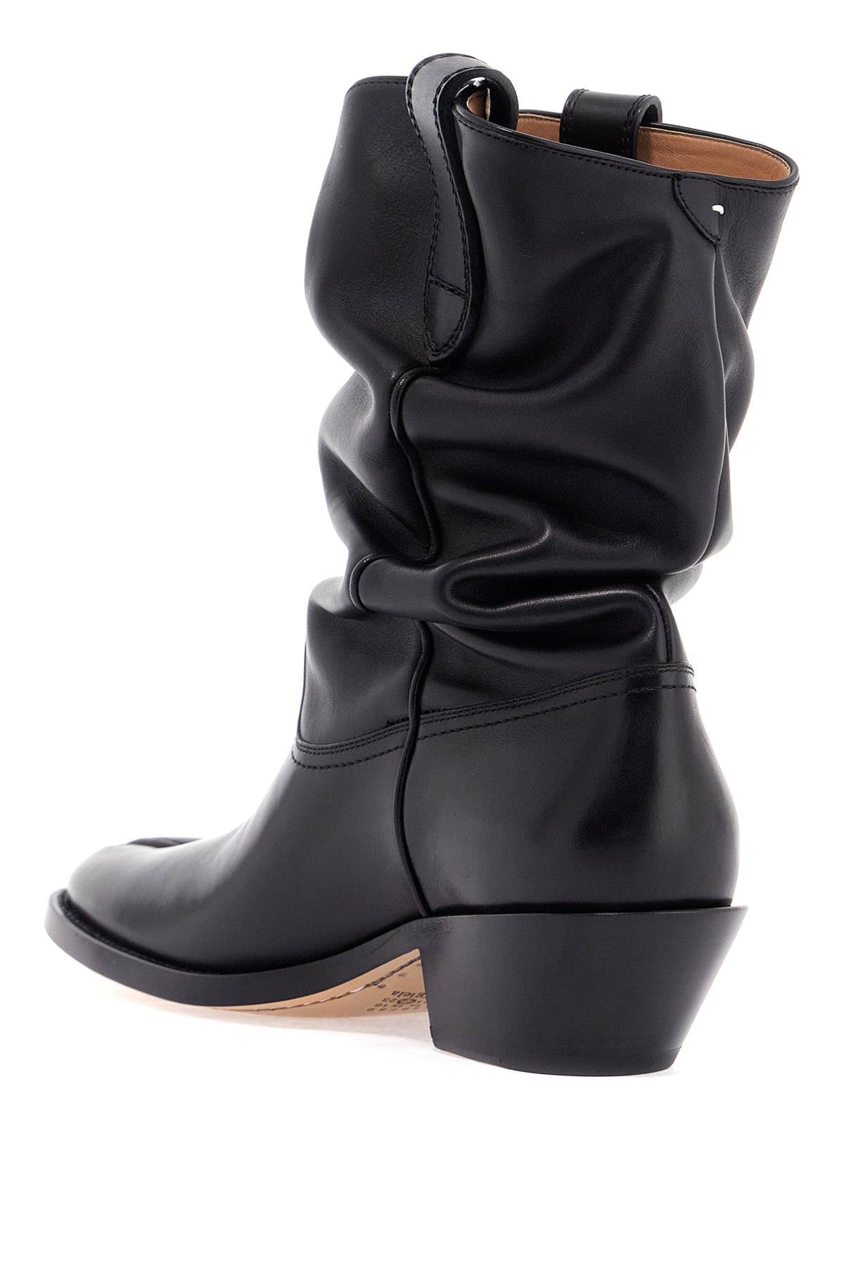 Maison Margiela Leather Texan Tabi Boots image 2