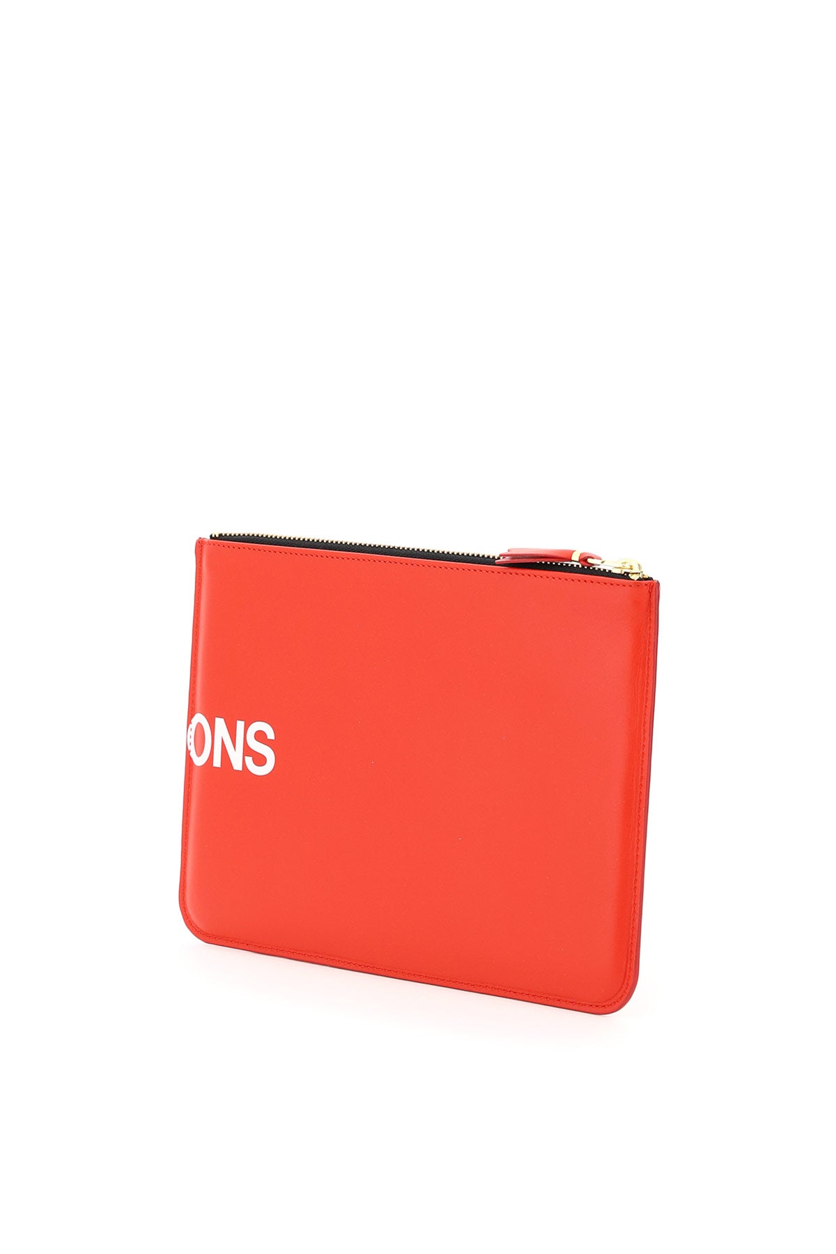 Comme Des Garcons Wallet leather pouch with logo image 1