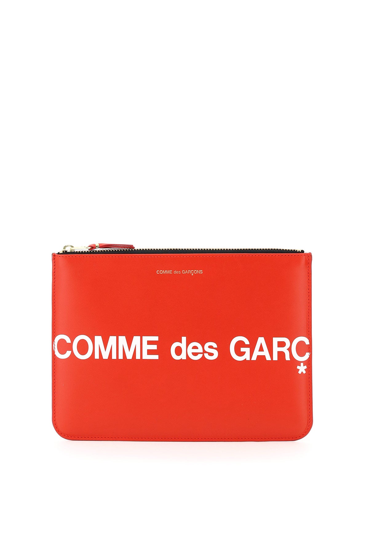 Comme Des Garcons Wallet leather pouch with logo image 0