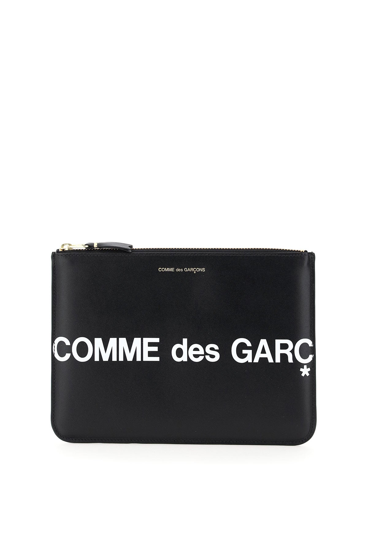 Comme Des Garcons Wallet leather pouch with logo image 0