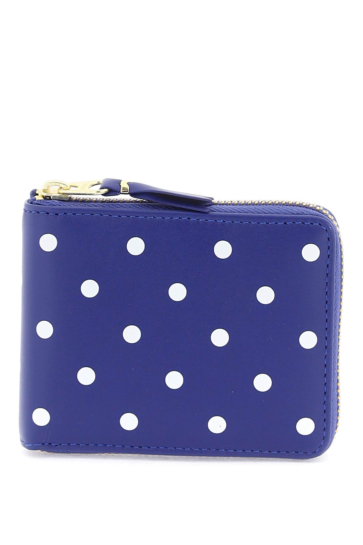 Comme Des Garcons Wallet polka dot zip around wallet with image 0