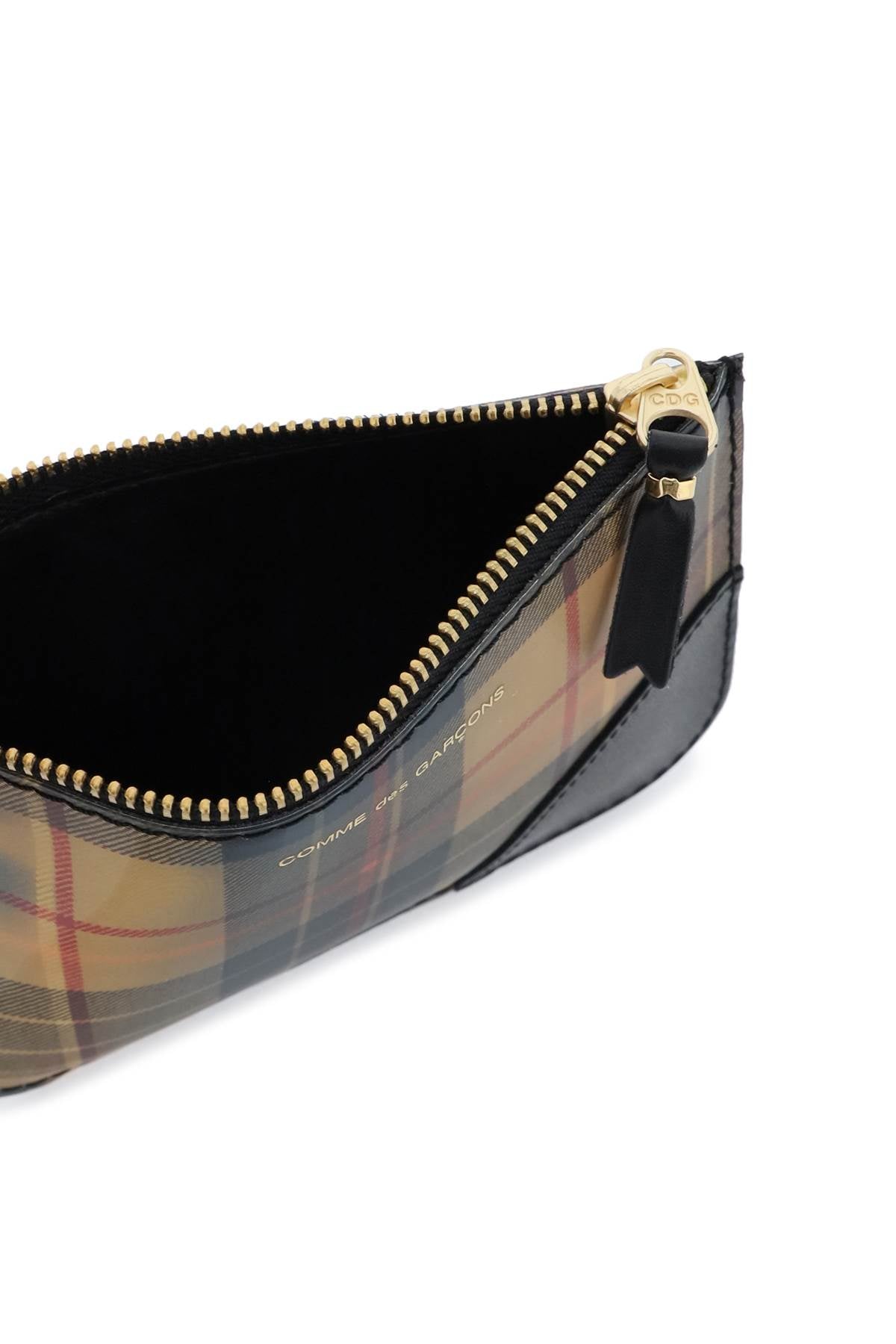 Comme Des Garcons Lenticular-Effect Tartan Coin Pouch image 1