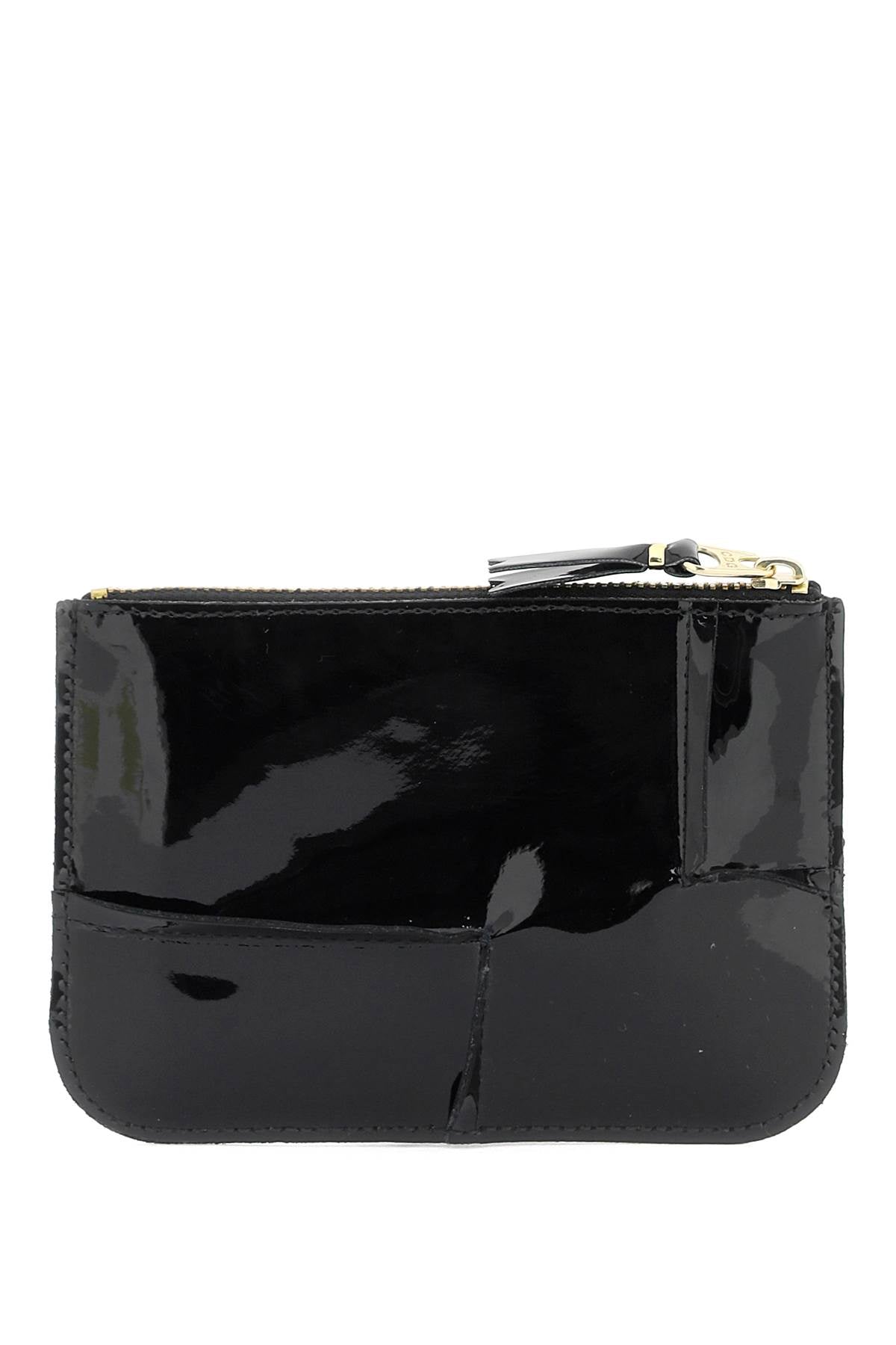 Comme Des Garcons Wallet zip around patent leather wallet with zipper image 2