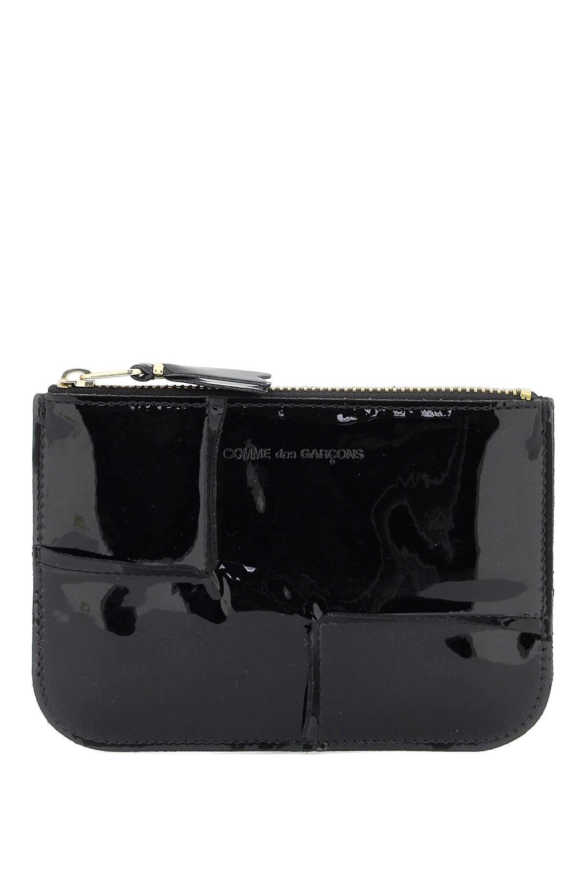 Comme Des Garcons Wallet zip around patent leather wallet with zipper image 0