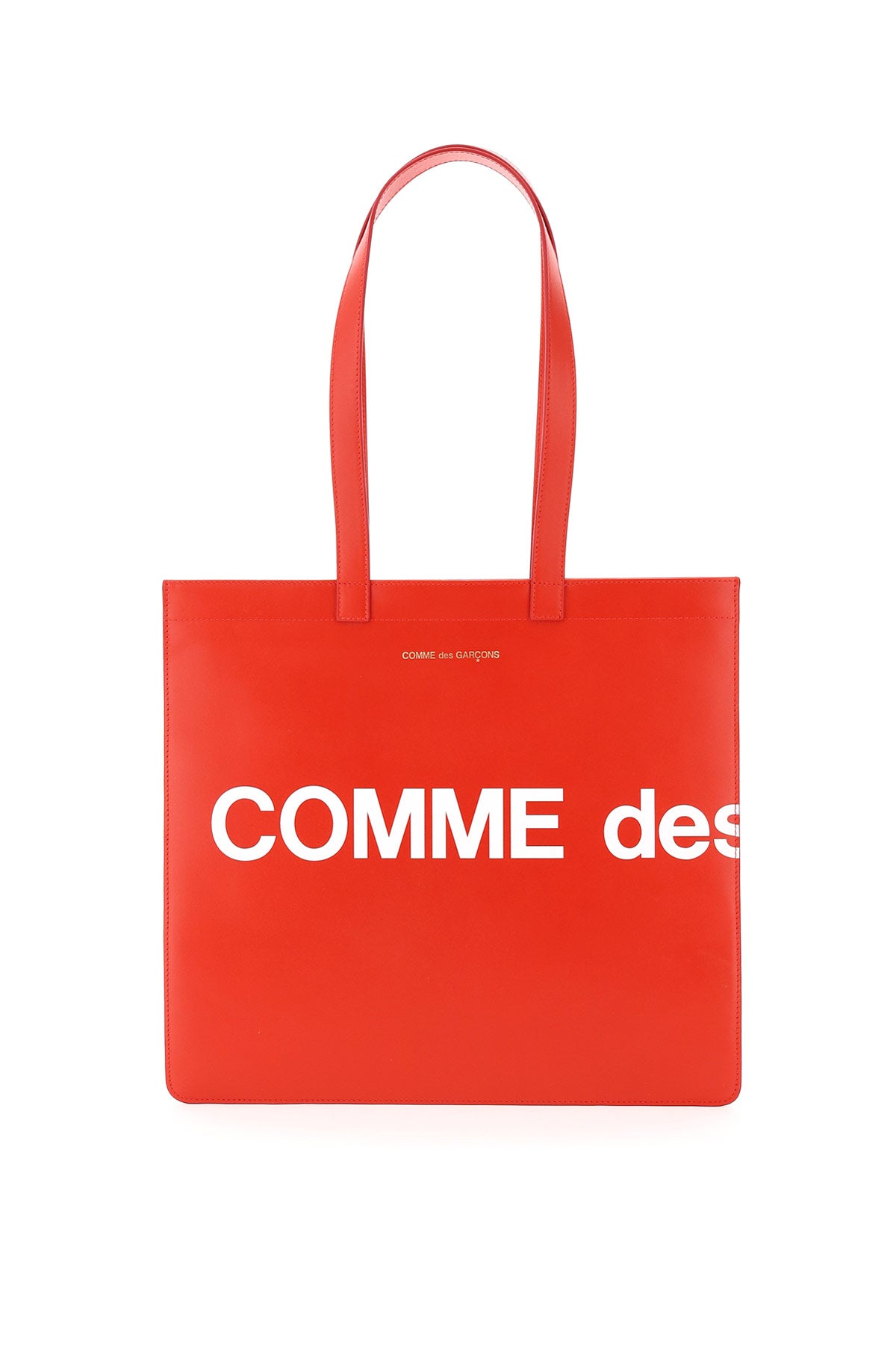 Comme Des Garcons Logo Leather Tote Bag image 0