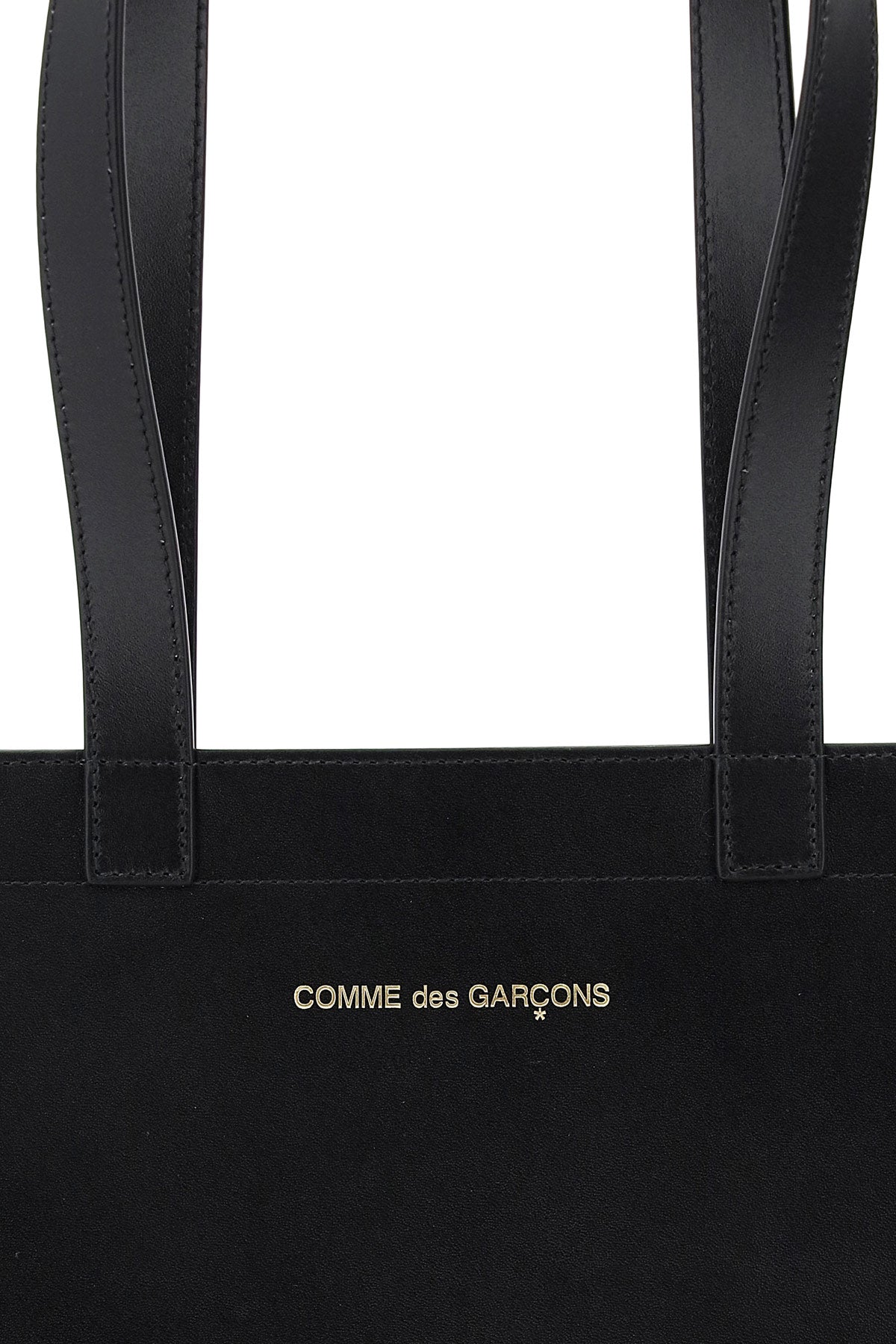 Comme Des Garcons Wallet leather tote bag with logo image 2