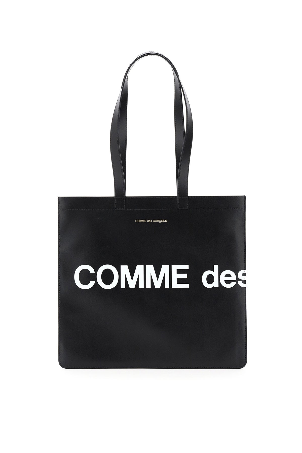 Comme Des Garcons Wallet leather tote bag with logo image 0