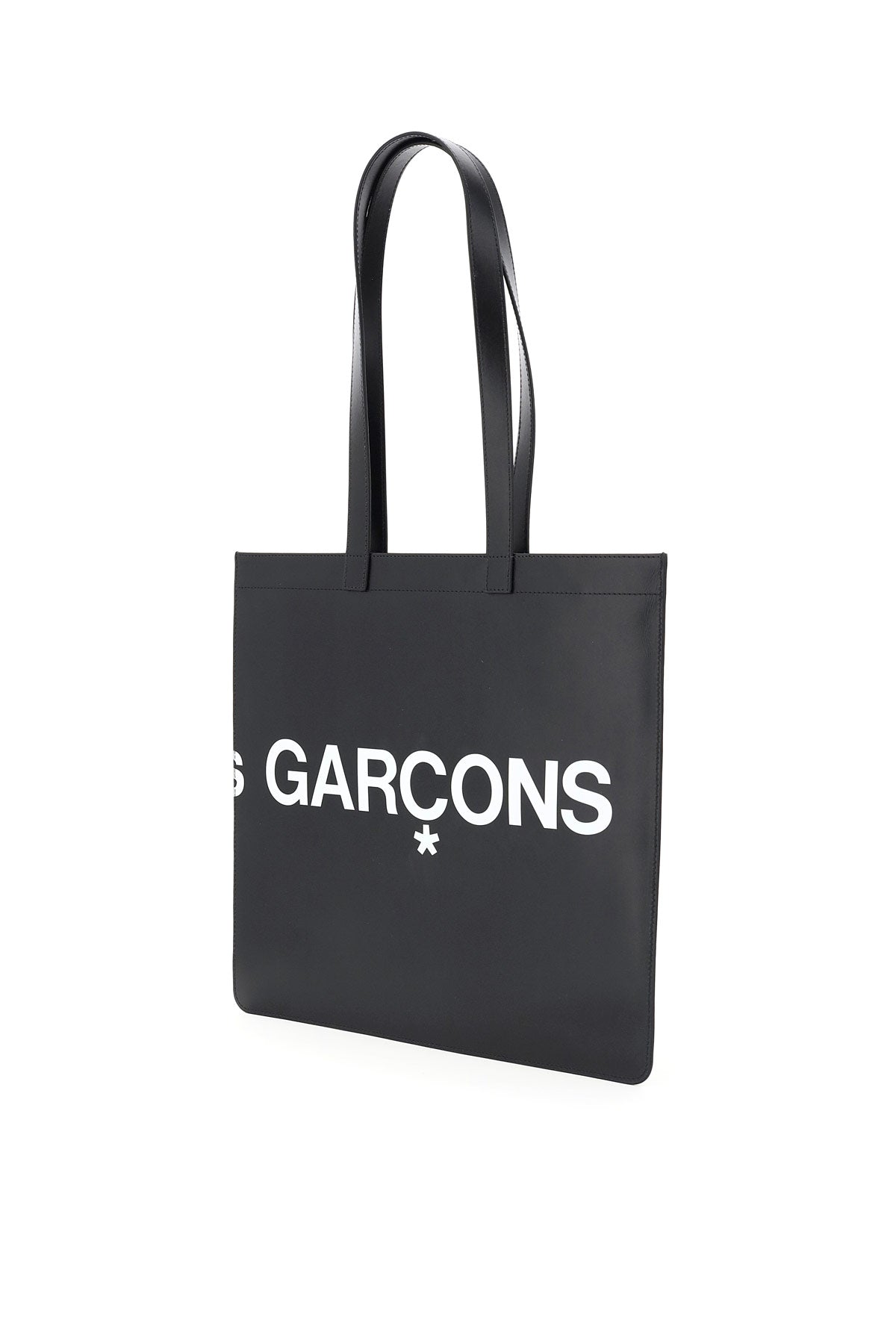 Comme Des Garcons Wallet leather tote bag with logo image 1