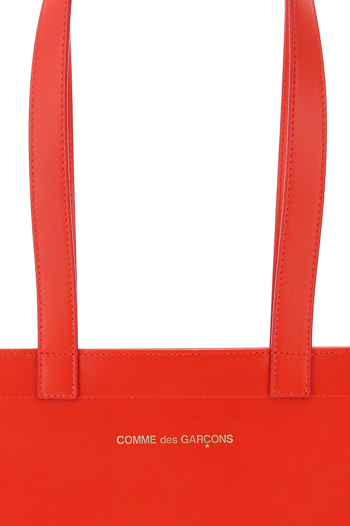 Comme des Garçons Leather Tote Bag with Logo image 2