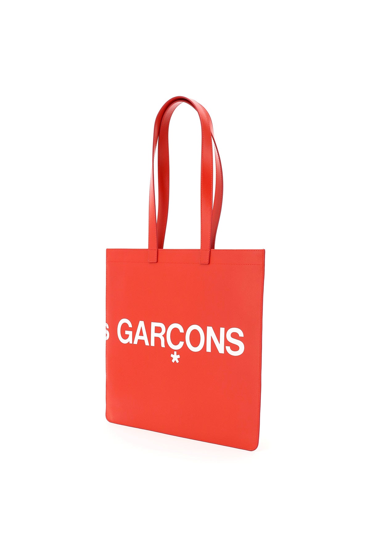 Comme Des Garcons Logo Leather Tote Bag image 1