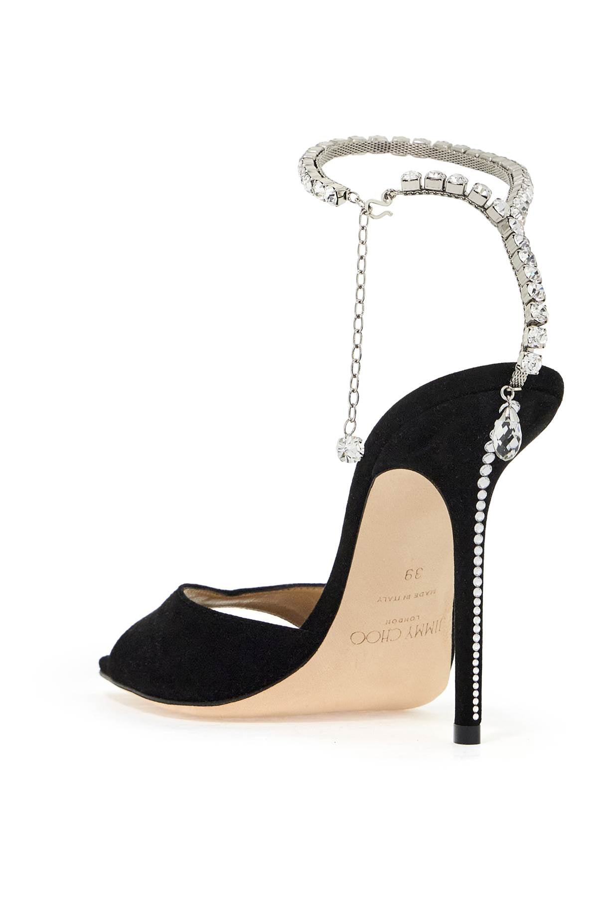 Jimmy Choo saeda 100 suede leather sand image 2