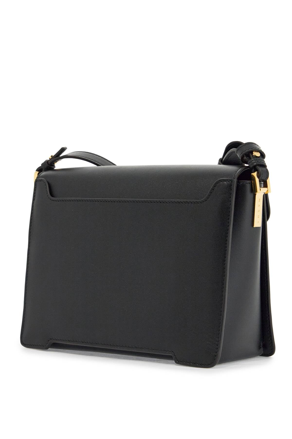 Marni black calfskin shopping bag with distinctive closure image 1