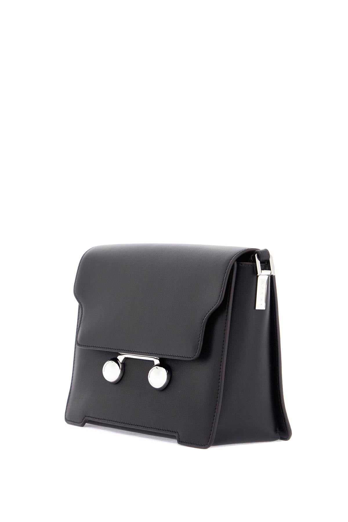 Marni Medium Trunkaroo Leather Shoulder Bag with Silver Hardware image 2