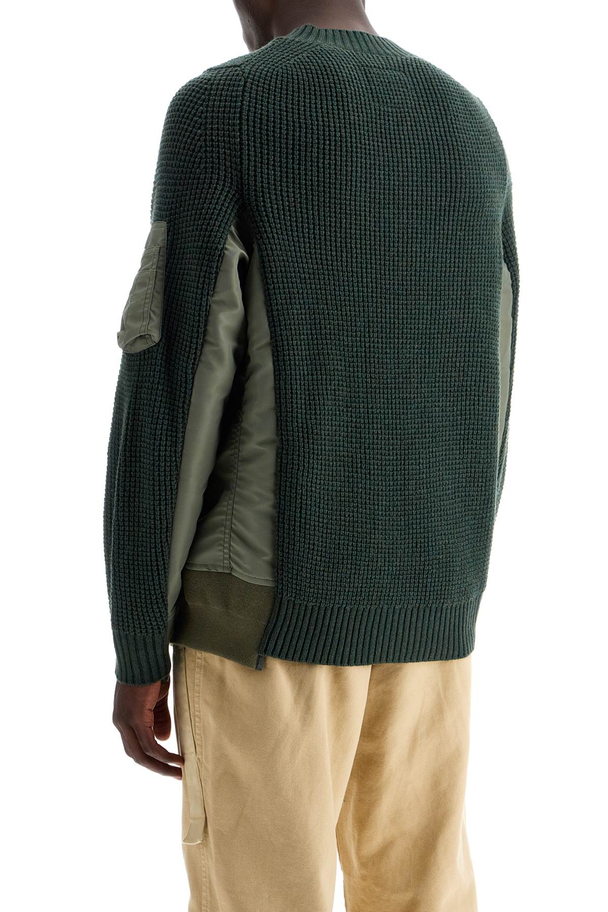 Sacai layered effect pullover image 2