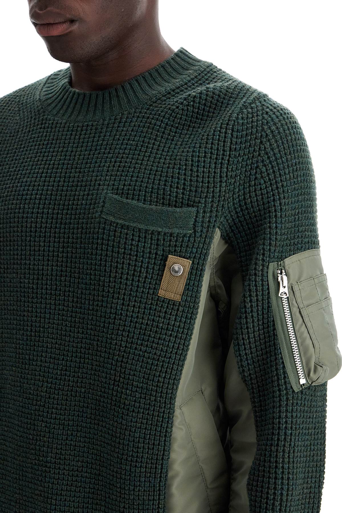 Sacai layered effect pullover image 3