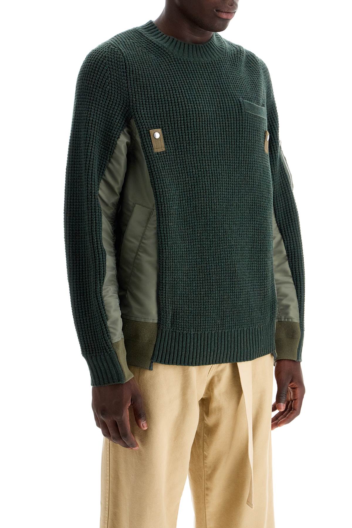 Sacai layered effect pullover image 1