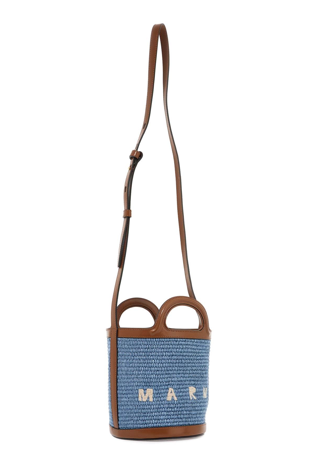 Marni raffia tropicalia bucket bag image 2