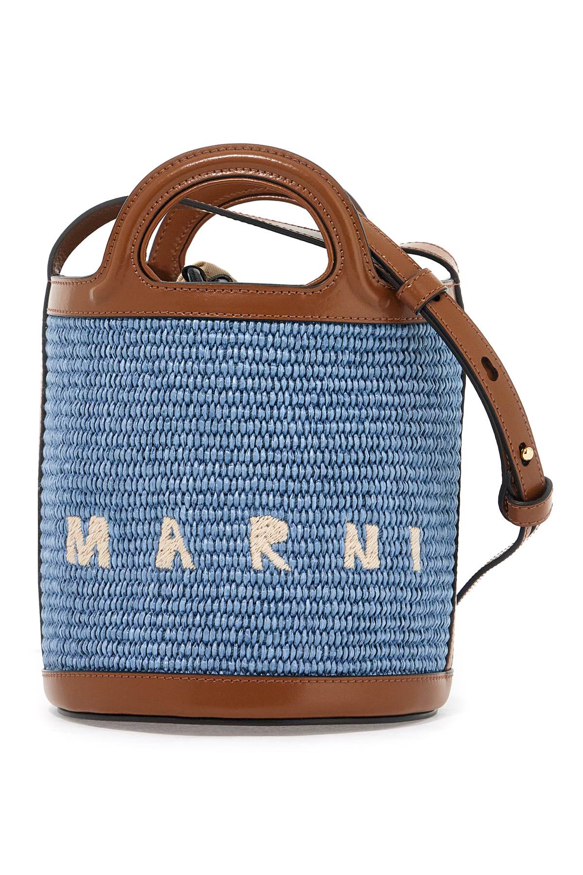 Marni raffia tropicalia bucket bag image 0